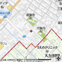 三重県三重郡川越町高松114-3周辺の地図