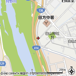静岡県伊豆の国市白山堂332周辺の地図