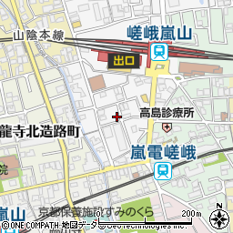 嵯峨野観光鉄道株式会社トロッコ嵯峨駅周辺の地図