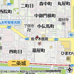 京都大宮丸太町郵便局周辺の地図