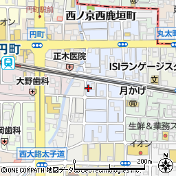 京都府京都市中京区西ノ京平町13周辺の地図