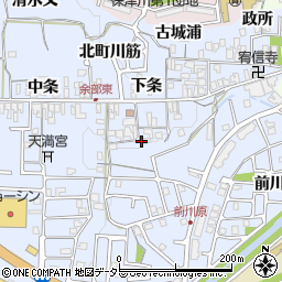 京都府亀岡市余部町下条34周辺の地図