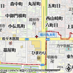 京都府京都市上京区西丸太町周辺の地図