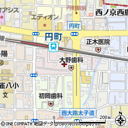 京都府京都市中京区西ノ京南円町22周辺の地図
