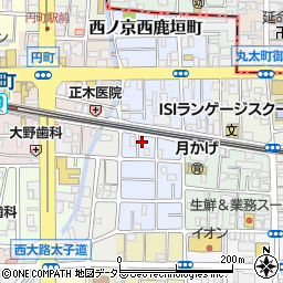 京都府京都市中京区西ノ京平町28周辺の地図