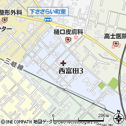 サープラス２西富田周辺の地図