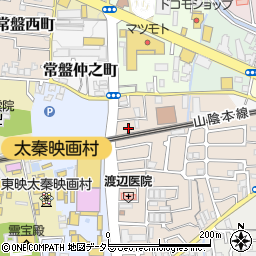 京都府京都市右京区太秦一ノ井町32-78周辺の地図