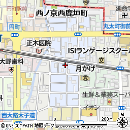 京都府京都市中京区西ノ京平町20周辺の地図