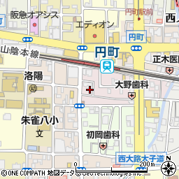 京都府京都市中京区西ノ京南円町周辺の地図