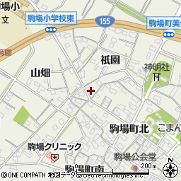 愛知県豊田市駒場町祇園27周辺の地図