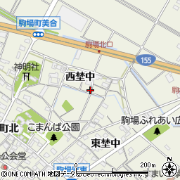 愛知県豊田市駒場町西埜中101-1周辺の地図