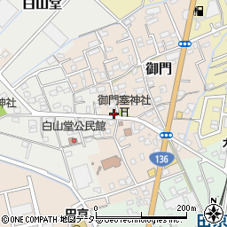 静岡県伊豆の国市御門27周辺の地図