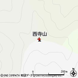 西寺山周辺の地図
