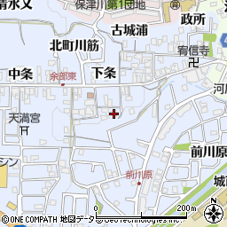 京都府亀岡市余部町下条36周辺の地図