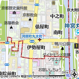 京都府京都市上京区俵屋町周辺の地図