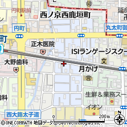 京都府京都市中京区西ノ京平町17周辺の地図