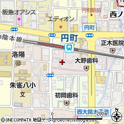 京都府京都市中京区西ノ京南円町9周辺の地図