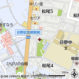 滋賀県蒲生郡日野町松尾5丁目80周辺の地図