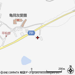 京都府亀岡市本梅町平松百道周辺の地図