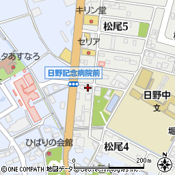 滋賀県蒲生郡日野町松尾5丁目73周辺の地図