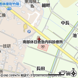 愛知県豊田市和会町長田周辺の地図