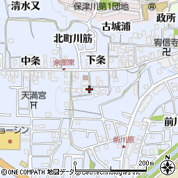 京都府亀岡市余部町下条19周辺の地図