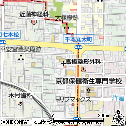 京都府京都市中京区聚楽廻東町周辺の地図
