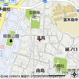 愛知県東海市富木島町北島68周辺の地図