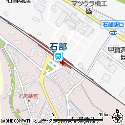 石部駅コミュニティハウス周辺の地図