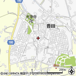 滋賀県蒲生郡日野町豊田212周辺の地図