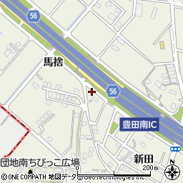 愛知県豊田市花園町新田92周辺の地図