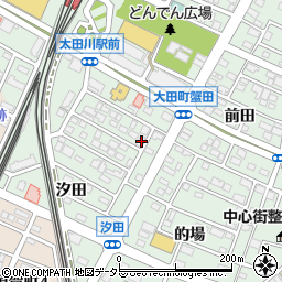 愛知県東海市大田町蟹田84周辺の地図