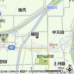 京都府亀岡市吉川町吉田周辺の地図