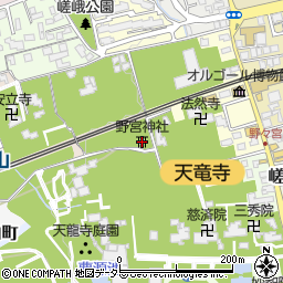 野宮神社周辺の地図
