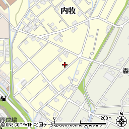 静岡県静岡市葵区内牧341周辺の地図