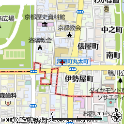 京都府京都市上京区高島町周辺の地図