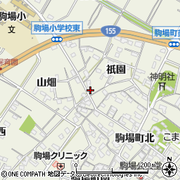 愛知県豊田市駒場町祇園28周辺の地図