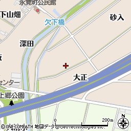 愛知県豊田市永覚町大正周辺の地図