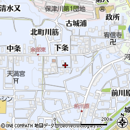 京都府亀岡市余部町下条40周辺の地図