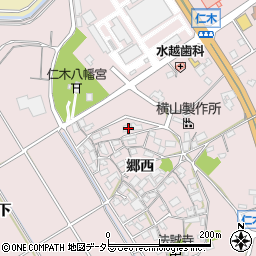 愛知県岡崎市仁木町郷西32周辺の地図