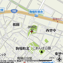 愛知県豊田市駒場町西埜中123周辺の地図