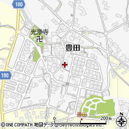 滋賀県蒲生郡日野町豊田162周辺の地図