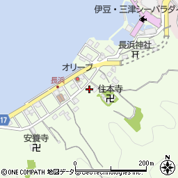 静岡県沼津市内浦長浜113周辺の地図