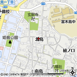 愛知県東海市富木島町北島周辺の地図