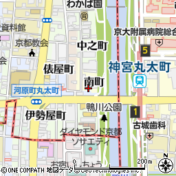 京都府京都市上京区南町周辺の地図