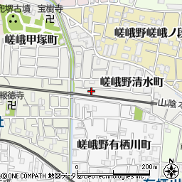 京都府京都市右京区嵯峨野清水町29-20周辺の地図