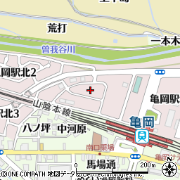 京都府亀岡市亀岡駅北周辺の地図