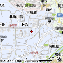 京都府亀岡市余部町下条54周辺の地図