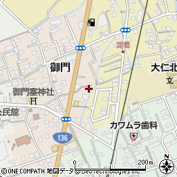 静岡県伊豆の国市御門142周辺の地図