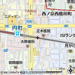 タイムズＪＲ円町駅前駐車場周辺の地図